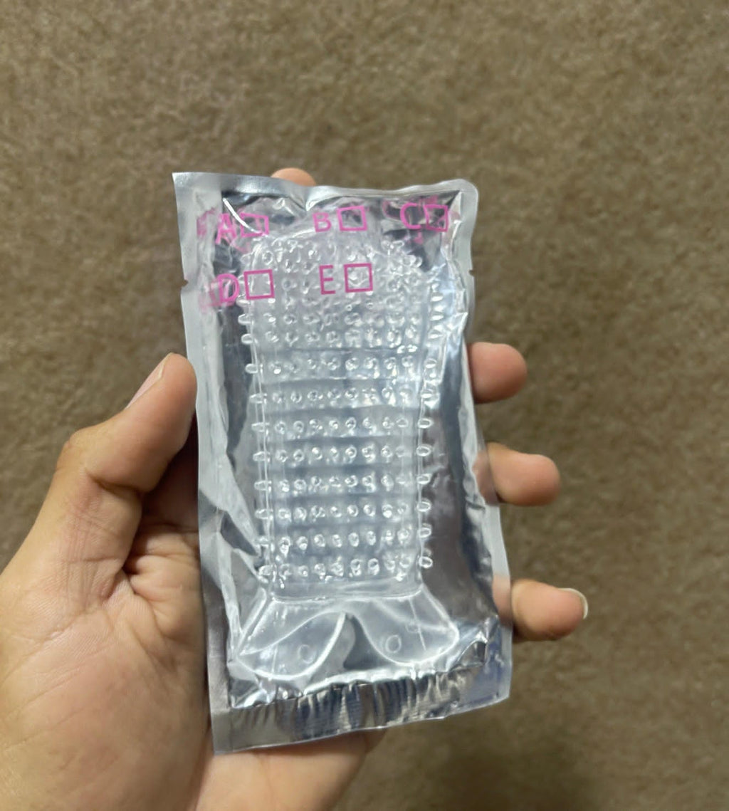 Crystal Dotted Reusable Condom with Long Timing Chewing Gum | Herbal Vibe Store