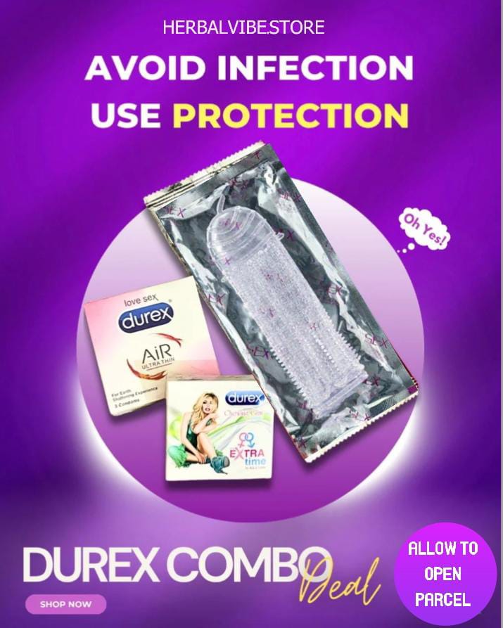 Crystal Dotted Reusable Condom with Long Timing Chewing Gum | Herbal Vibe Store